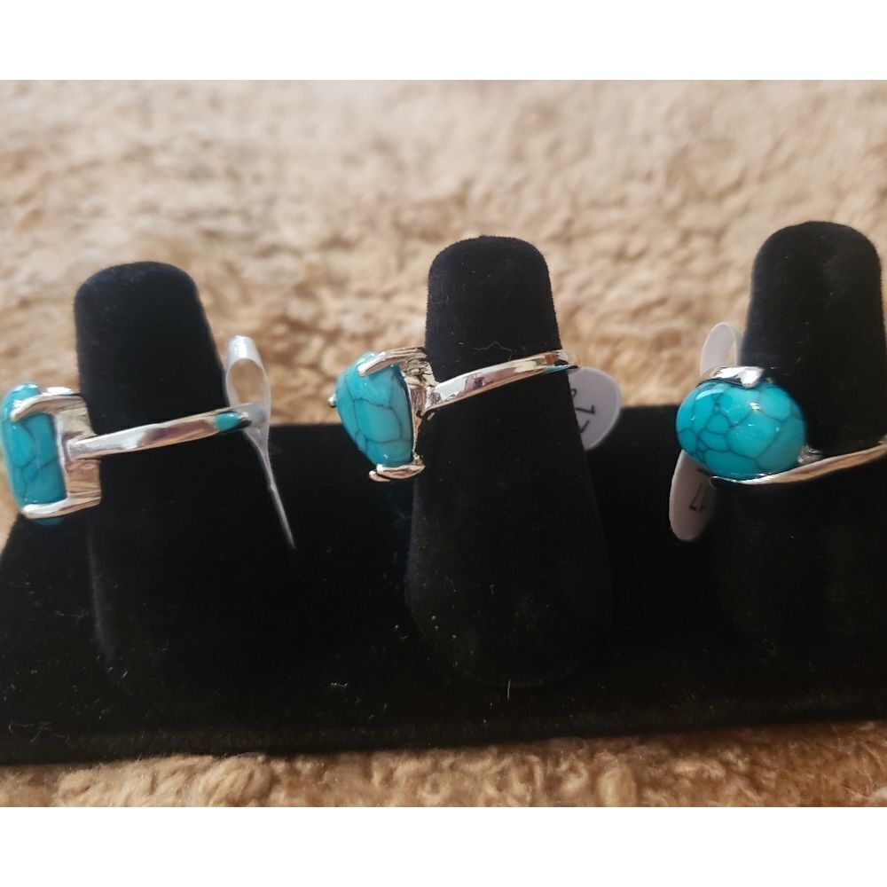 Turquoise Silver ring - Picture 3 of 5
